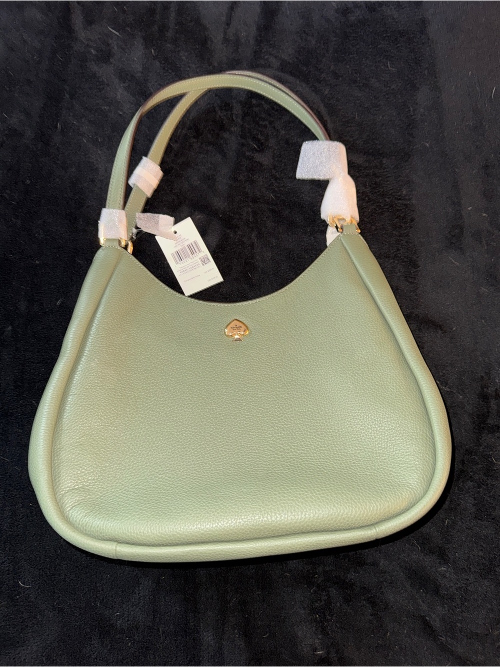 kate spade Mint Green Pebbled Leather Hobo Shoulder Bag